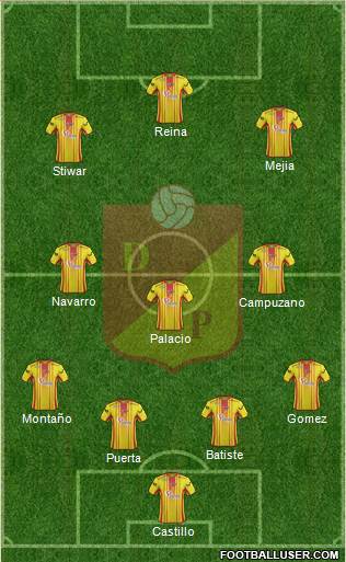CS Deportivo Pereira Formation 2017