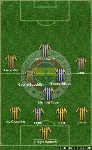 Fenerbahçe SK Formation 2017