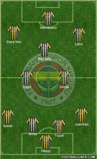 Fenerbahçe SK Formation 2017