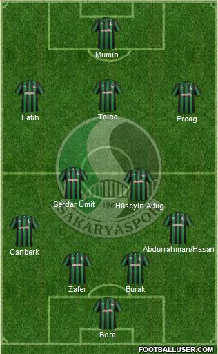 Sakaryaspor A.S. Formation 2017