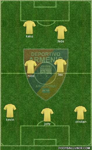 Deportivo Armenio Formation 2017