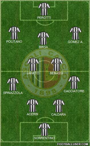 Ascoli 4-2-3-1 football formation