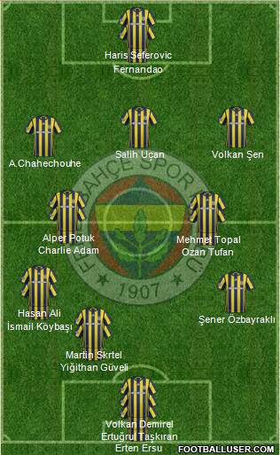Fenerbahçe SK Formation 2017