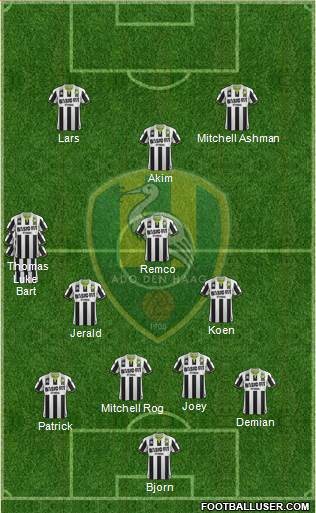 ADO Den Haag Formation 2017