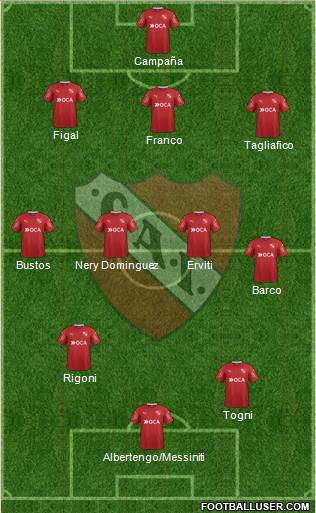 Independiente Formation 2017