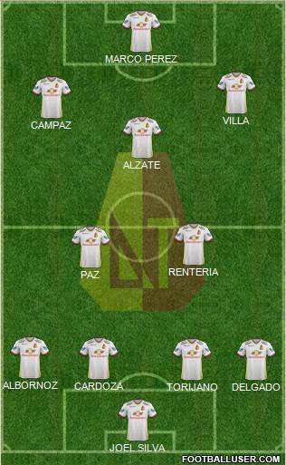 CC Deportes Tolima Formation 2017