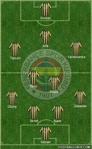 Fenerbahçe SK Formation 2017