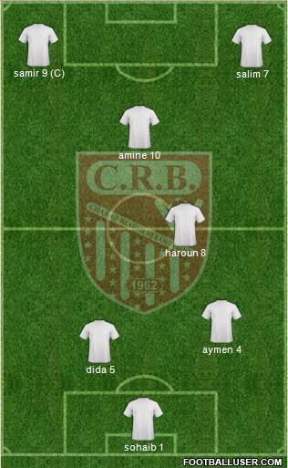 Chabab Riadhi Belouizdad 4-3-3 football formation