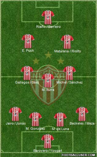 Club Deportivo Necaxa Formation 2017