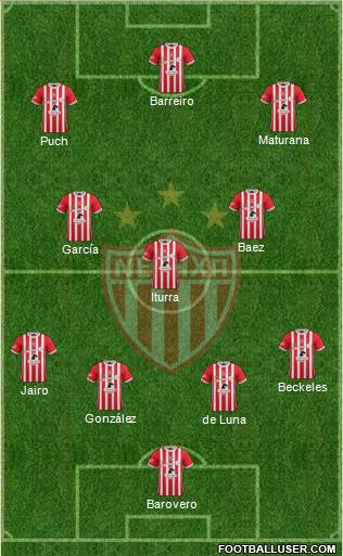 Club Deportivo Necaxa Formation 2017