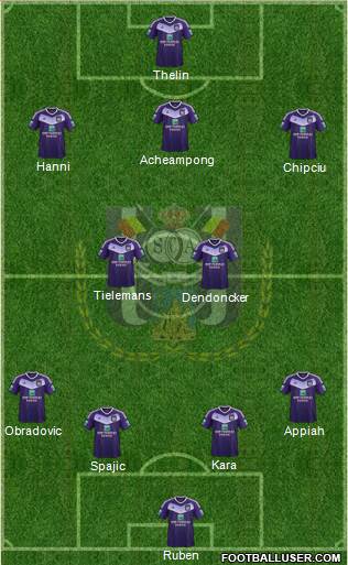 RSC Anderlecht Formation 2017