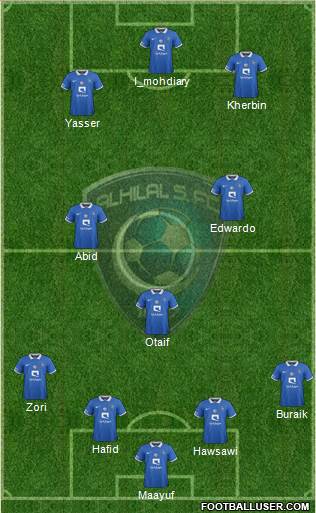 Al-Hilal (KSA) Formation 2017