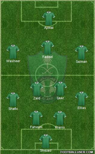 Al-Ahli (KSA) 4-2-3-1 football formation