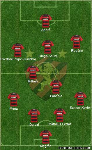 Sport C Recife football formation