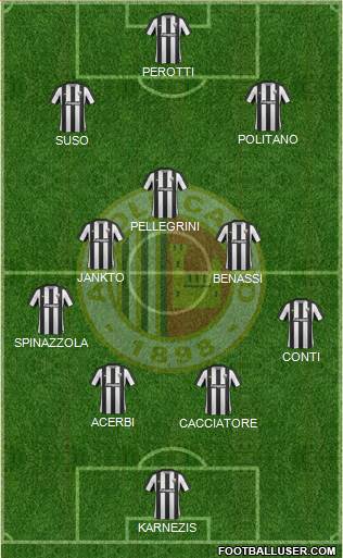 Ascoli 4-3-3 football formation