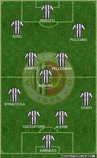 Ascoli 4-3-3 football formation