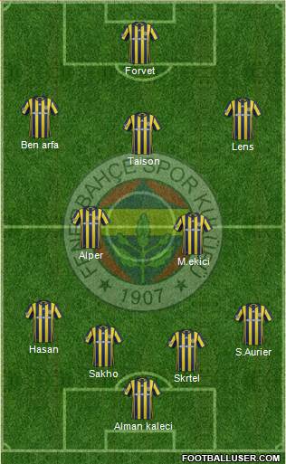 Fenerbahçe SK Formation 2017