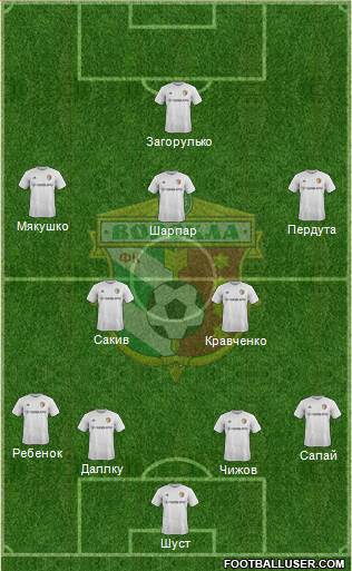 Vorskla Poltava football formation