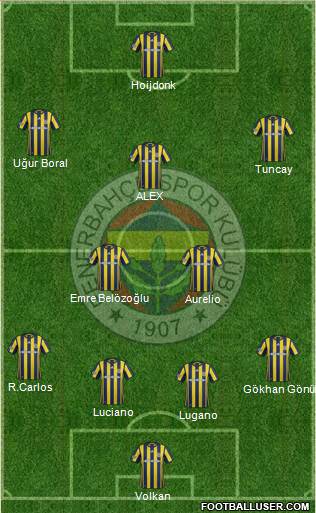 Fenerbahçe SK Formation 2017