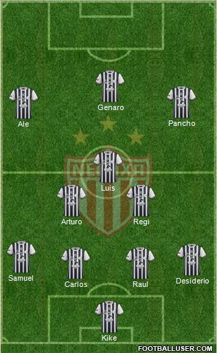 Club Deportivo Necaxa Formation 2017