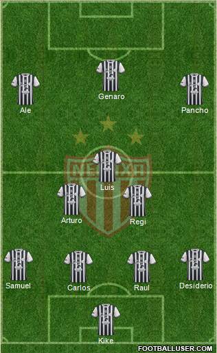 Club Deportivo Necaxa Formation 2017