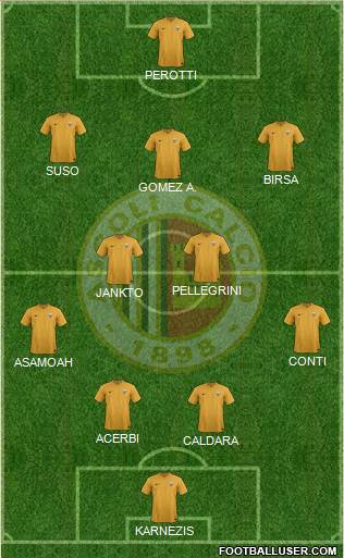 Ascoli 4-2-3-1 football formation