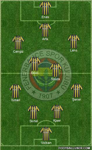 Fenerbahçe SK Formation 2017