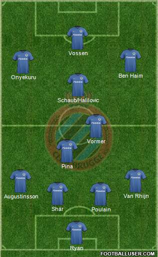 Club Brugge KV Formation 2017