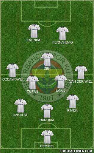 Fenerbahçe SK Formation 2017