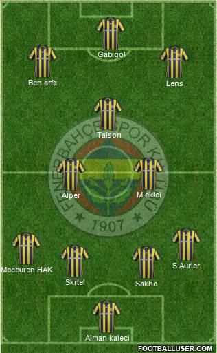 Fenerbahçe SK Formation 2017