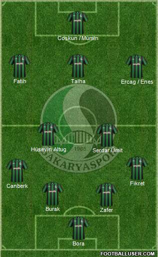 Sakaryaspor A.S. Formation 2017
