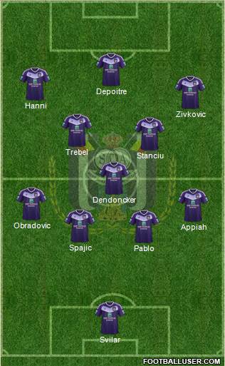RSC Anderlecht Formation 2017