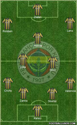 Fenerbahçe SK Formation 2017