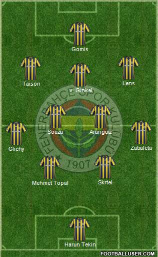 Fenerbahçe SK Formation 2017