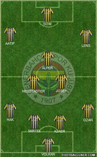 Fenerbahçe SK Formation 2017