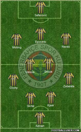 Fenerbahçe SK Formation 2017