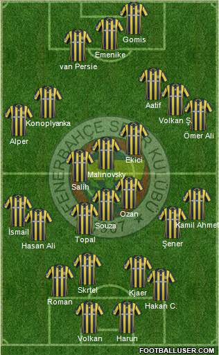 Fenerbahçe SK Formation 2017
