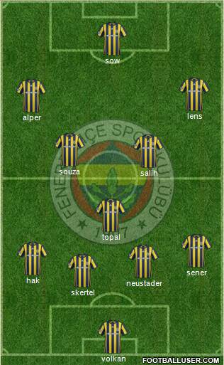 Fenerbahçe SK Formation 2017