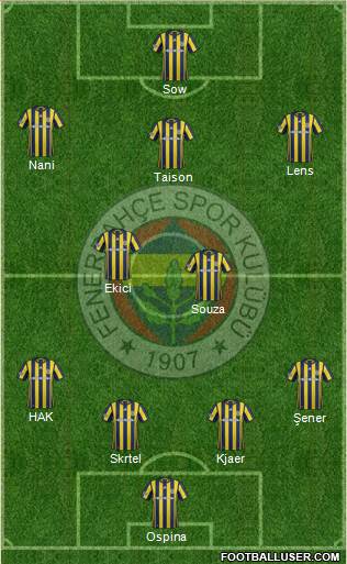Fenerbahçe SK Formation 2017