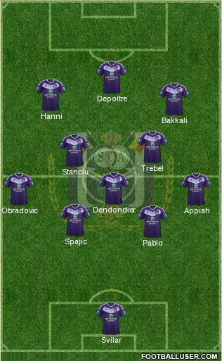 RSC Anderlecht Formation 2017