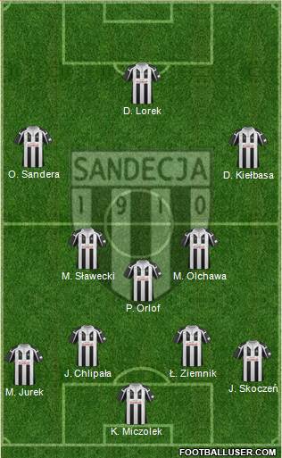 Sandecja Nowy Sacz Formation 2017