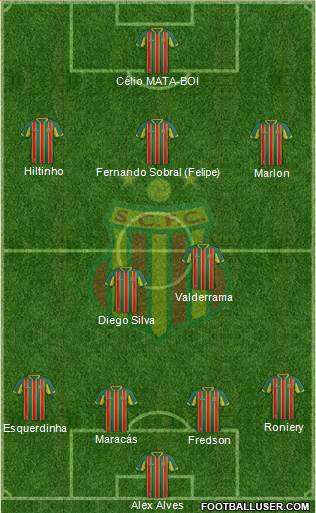 Sampaio Corrêa FC Formation 2017