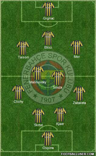 Fenerbahçe SK Formation 2017