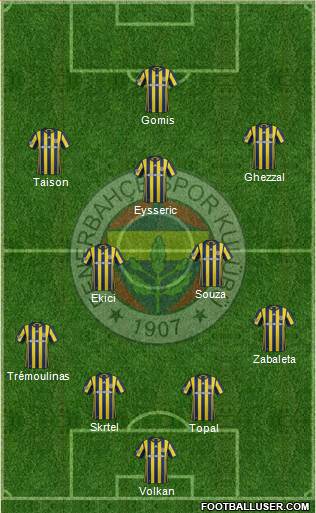 Fenerbahçe SK Formation 2017
