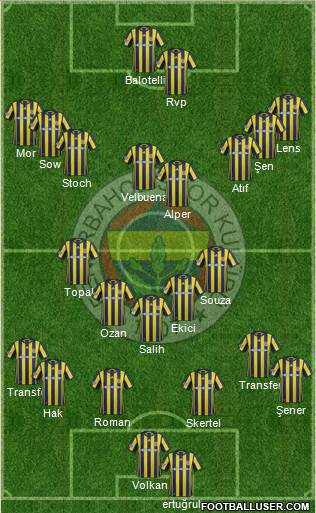 Fenerbahçe SK Formation 2017