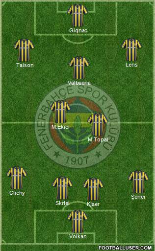 Fenerbahçe SK Formation 2017