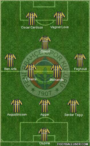 Fenerbahçe SK Formation 2017