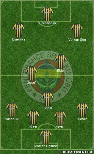 Fenerbahçe SK Formation 2017