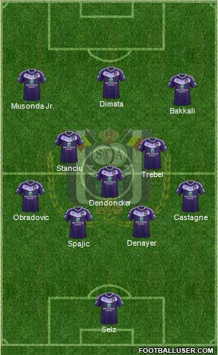 RSC Anderlecht Formation 2017