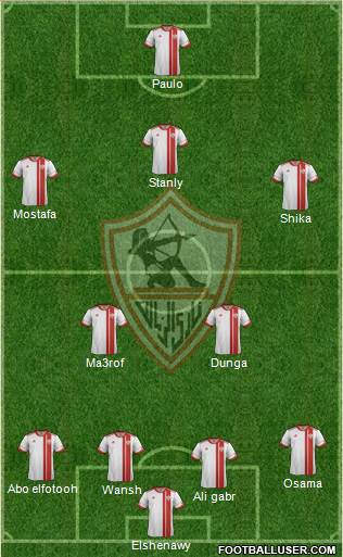 Zamalek Sporting Club Formation 2017